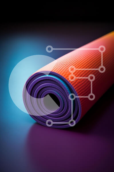 Intra Συλλεκτικό Ξύλινο Παζλ Plywood  4mm - Πολύχρωμο ρολό χαλάκι γιόγκα Σε Ξύλινο Κουτί - Διαστάσεις: 10x10 cm – 25 κομμάτια