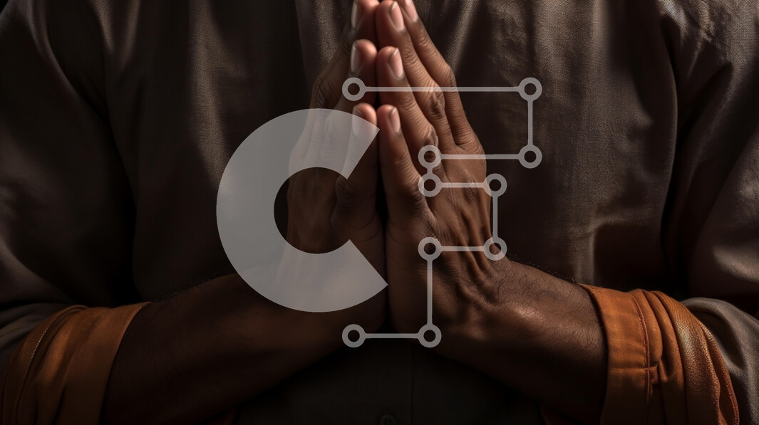 Intra Συλλεκτικό Ξύλινο Παζλ Plywood  4mm - Χειρονομία σε προσευχή Σε Ξύλινο Κουτί - Διαστάσεις Puzzle: 10x10 cm – 25 κομμάτια