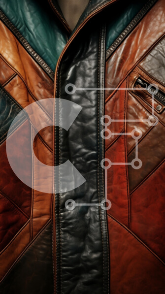 Intra Συλλεκτικό Ξύλινο Παζλ Plywood  4mm - Κομψό δερμάτινο μπουφάν από κοντά Σε Ξύλινο Κουτί - Διαστάσεις Puzzle: 10x10 cm – 25 κομμάτια