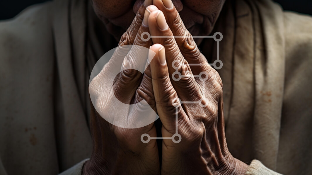 Intra Συλλεκτικό Ξύλινο Παζλ Plywood  4mm - Χειρονομία σε προσευχή Σε Ξύλινο Κουτί - Διαστάσεις Puzzle: 10x10 cm – 25 κομμάτια