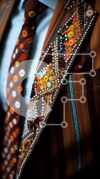 Intra Συλλεκτικό Ξύλινο Παζλ Plywood  4mm - Κομψά σχεδιασμένο κοστούμι με περίπλοκα χάντρες Σε Ξύλινο Κουτί - Διαστάσεις Puzzle: 10x10 cm – 25 κομμάτια