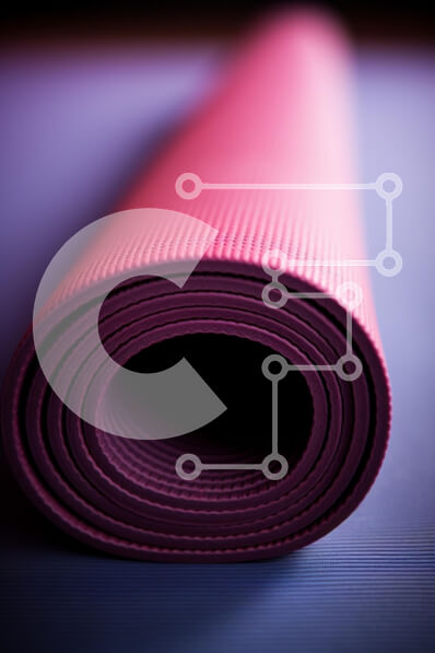 Intra Συλλεκτικό Ξύλινο Παζλ Plywood  4mm - Rolled Mat Yoga σε σκοτεινή επιφάνεια Σε Ξύλινο Κουτί - Διαστάσεις Puzzle: 10x10 cm – 25 κομμάτια