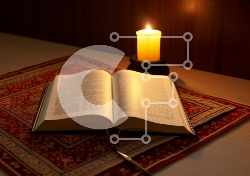 Intra Συλλεκτικό Ξύλινο Παζλ Plywood  4mm - Ανοίξτε το βιβλίο με το φως των κεριών Σε Ξύλινο Κουτί - Διαστάσεις Puzzle: 10x10 cm – 25 κομμάτια