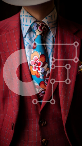 Intra Συλλεκτικό Ξύλινο Παζλ Plywood  4mm - Κομψό άτομο στο ζωντανό σύνολο μόδας Σε Ξύλινο Κουτί - Διαστάσεις Puzzle: 10x10 cm – 25 κομμάτια