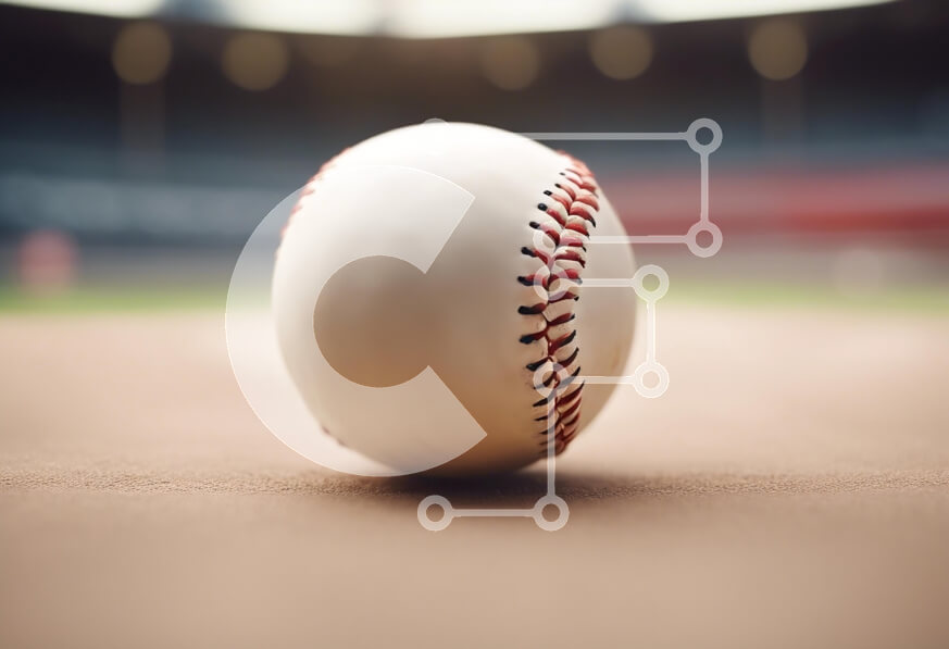 Intra Συλλεκτικό Ξύλινο Παζλ Plywood  4mm - Κοντινό πλάνο ενός μπέιζμπολ Σε Ξύλινο Κουτί - Διαστάσεις Puzzle: 10x10 cm – 25 κομμάτια