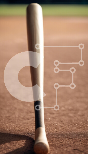 Intra Συλλεκτικό Ξύλινο Παζλ Plywood  4mm - Νυχτερίδα του μπέιζμπολ σε αμμώδες γήπεδο Σε Ξύλινο Κουτί - Διαστάσεις Puzzle: 10x10 cm – 25 κομμάτια