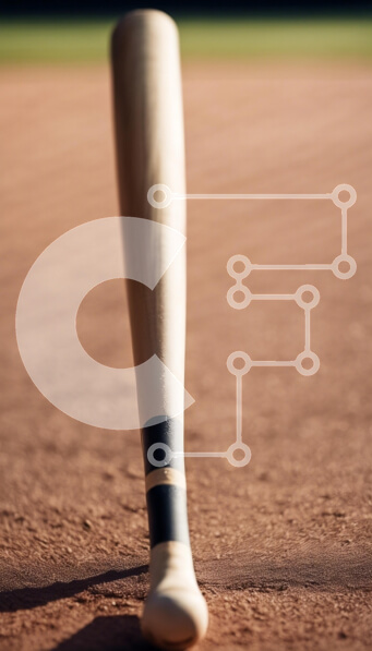 Intra Συλλεκτικό Ξύλινο Παζλ Plywood  4mm - Νυχτερίδα του μπέιζμπολ σε αμμώδες γήπεδο Σε Ξύλινο Κουτί - Διαστάσεις Puzzle: 10x10 cm – 25 κομμάτια