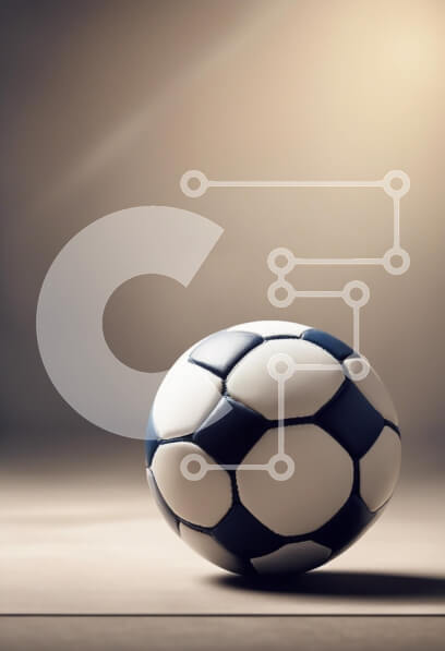 Intra Συλλεκτικό Ξύλινο Παζλ Plywood  4mm - Κλασική μπάλα ποδοσφαίρου σε μια απαλά φωτισμένη επιφάνεια Σε Ξύλινο Κουτί - Διαστάσεις Puzzle: 10x10 cm – 25 κομμάτια