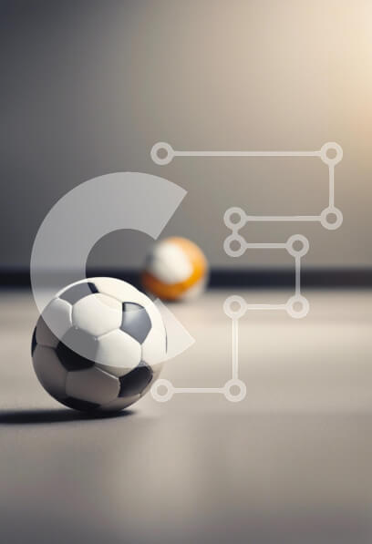 Intra Συλλεκτικό Ξύλινο Παζλ Plywood  4mm - Δυναμικές μπάλες ποδοσφαίρου σε λεία επιφάνεια Σε Ξύλινο Κουτί - Διαστάσεις Puzzle: 10x10 cm – 25 κομμάτια