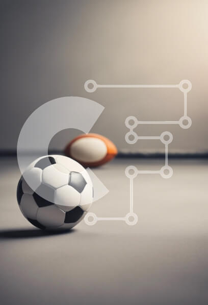 Intra Συλλεκτικό Ξύλινο Παζλ Plywood  4mm - Μπάλες ποδοσφαίρου και ράγκμπι σε απαλά φωτισμένο φόντο Σε Ξύλινο Κουτί - Διαστάσεις Puzzle: 10x10 cm – 25 κομμάτια