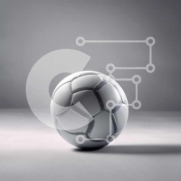 Intra Συλλεκτικό Ξύλινο Παζλ Plywood  4mm - Μπάλα ποδοσφαίρου σε μινιμαλιστικό στυλ Σε Ξύλινο Κουτί - Διαστάσεις Puzzle: 10x10 cm – 25 κομμάτια