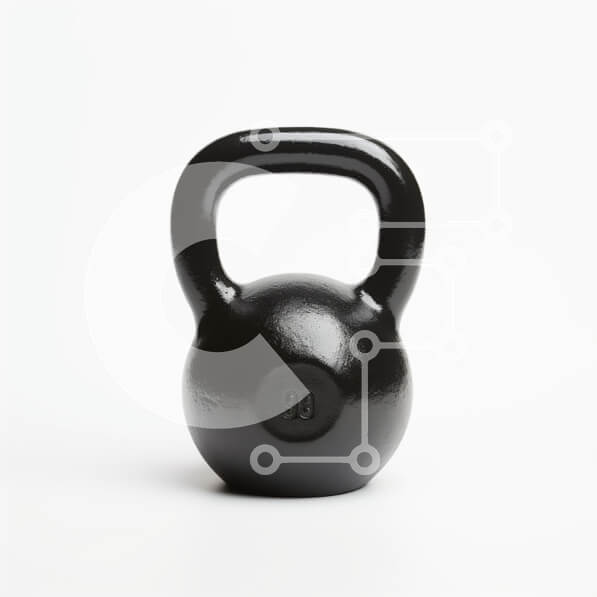 Intra Συλλεκτικό Ξύλινο Παζλ Plywood  4mm - Μαύρο Kettlebell Σε Ξύλινο Κουτί - Διαστάσεις: 10x10 cm – 25 κομμάτια