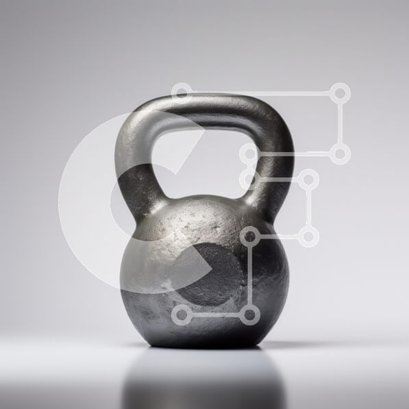 Intra Συλλεκτικό Ξύλινο Παζλ Plywood  4mm - Kettlebell σε ουδέτερο φόντο Σε Ξύλινο Κουτί - Διαστάσεις: 10x10 cm – 25 κομμάτια