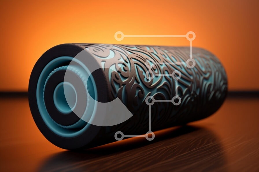 Intra Συλλεκτικό Ξύλινο Παζλ Plywood  4mm - Διακοσμητικός κύλινδρος με περίπλοκα σχέδια Σε Ξύλινο Κουτί - Διαστάσεις: 10x10 cm – 25 κομμάτια