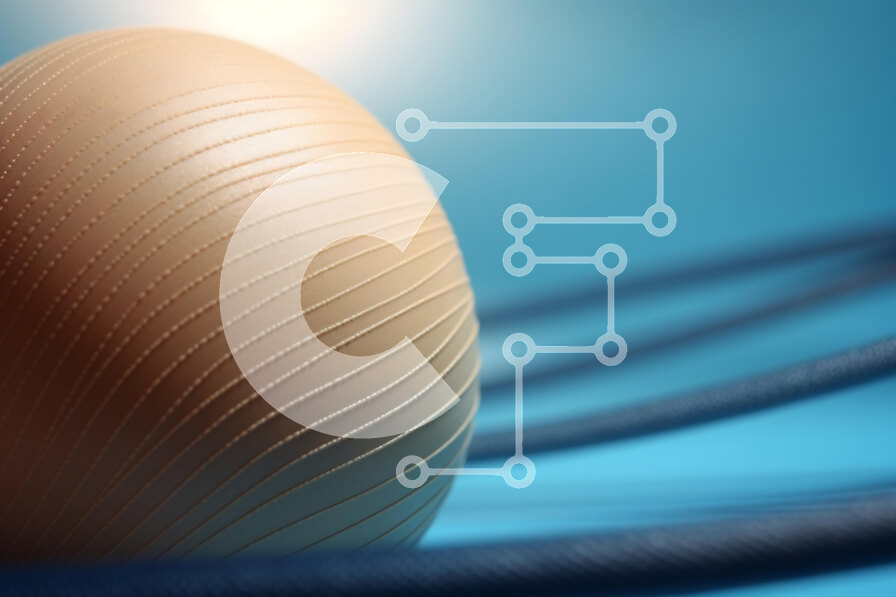 Intra Συλλεκτικό Ξύλινο Παζλ Plywood  4mm - Κοντινό πλάνο μιας σφαίρας με υφή σε μπλε φόντο Σε Ξύλινο Κουτί - Διαστάσεις Puzzle: 10x10 cm – 25 κομμάτια