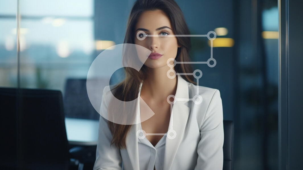 Intra Συλλεκτικό Ξύλινο Παζλ Plywood  4mm - Πορτρέτο μιας νέας επαγγελματίας στο γραφείο Σε Ξύλινο Κουτί - Διαστάσεις Puzzle: 10x10 cm – 25 κομμάτια