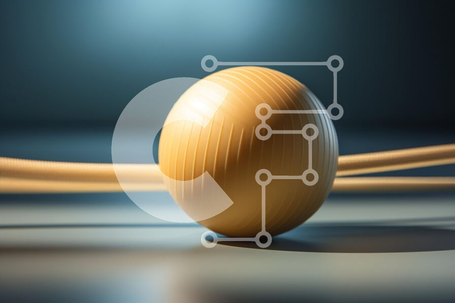 Intra Συλλεκτικό Ξύλινο Παζλ Plywood  4mm - Κίτρινη μπάλα άσκησης σε λεία επιφάνεια Σε Ξύλινο Κουτί - Διαστάσεις: 10x10 cm – 25 κομμάτια