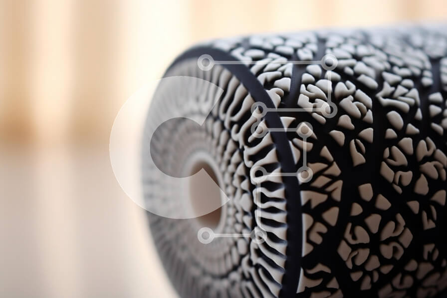 Intra Συλλεκτικό Ξύλινο Παζλ Plywood  4mm - Πολύπλοκο διακοσμητικό αντικείμενο με ασπρόμαυρα σχέδια Σε Ξύλινο Κουτί - Διαστάσεις: 10x10 cm – 25 κομμάτια