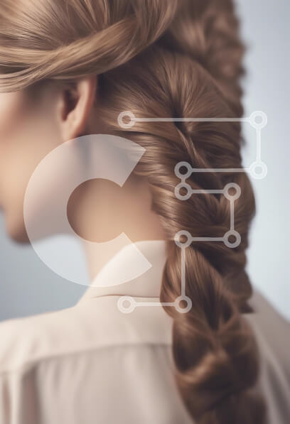 Intra Συλλεκτικό Ξύλινο Παζλ Plywood  4mm - Κομψό πλεκτό χτένισμα Σε Ξύλινο Κουτί - Διαστάσεις Puzzle: 10x10 cm – 25 κομμάτια