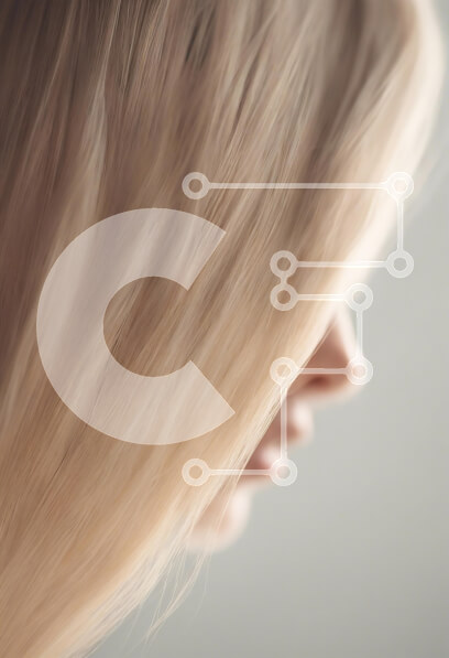 Intra Συλλεκτικό Ξύλινο Παζλ Plywood  4mm - Κοντινό πλάνο ξανθά μαλλιά και προφίλ Σε Ξύλινο Κουτί - Διαστάσεις Puzzle: 10x10 cm – 25 κομμάτια