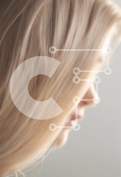 Intra Συλλεκτικό Ξύλινο Παζλ Plywood  4mm - Προφίλ ενός ατόμου με ρέοντα ξανθά μαλλιά Σε Ξύλινο Κουτί - Διαστάσεις Puzzle: 10x10 cm – 25 κομμάτια