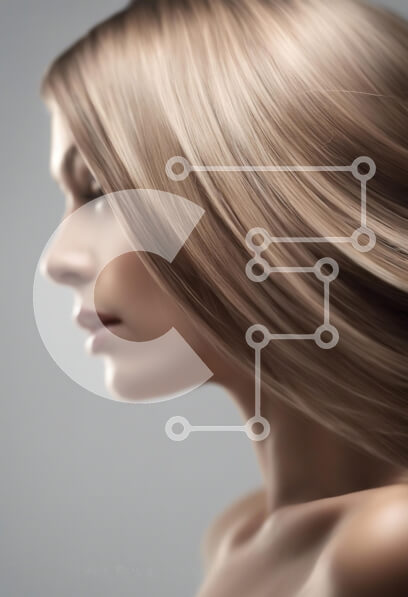 Intra Συλλεκτικό Ξύλινο Παζλ Plywood  4mm - Προφίλ μιας γυναίκας με ρέοντα μαλλιά Σε Ξύλινο Κουτί - Διαστάσεις Puzzle: 10x10 cm – 25 κομμάτια