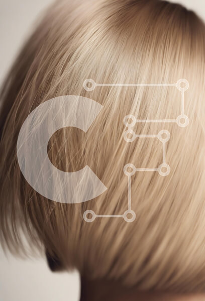 Intra Συλλεκτικό Ξύλινο Παζλ Plywood  4mm - Κομψό Bob κούρεμα σε ανοιχτό ξανθό Σε Ξύλινο Κουτί - Διαστάσεις Puzzle: 10x10 cm – 25 κομμάτια