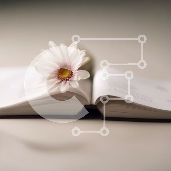 Σετ των 2 Intra Συλλεκτικό Ξύλινο Παζλ Plywood  4mm - Ανοίξτε το βιβλίο με ένα λουλούδι Σε Ξύλινο Κουτί - Διαστάσεις: 10x10 cm – 25 κομμάτια