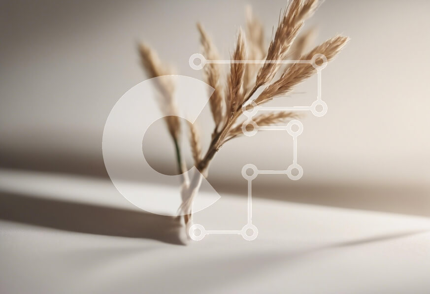 Intra Συλλεκτικό Ξύλινο Παζλ Plywood  4mm - Καλλιτεχνική Διάταξη Αποξηραμένου Χόρτου Σε Ξύλινο Κουτί - Διαστάσεις: 10x10 cm – 25 κομμάτια