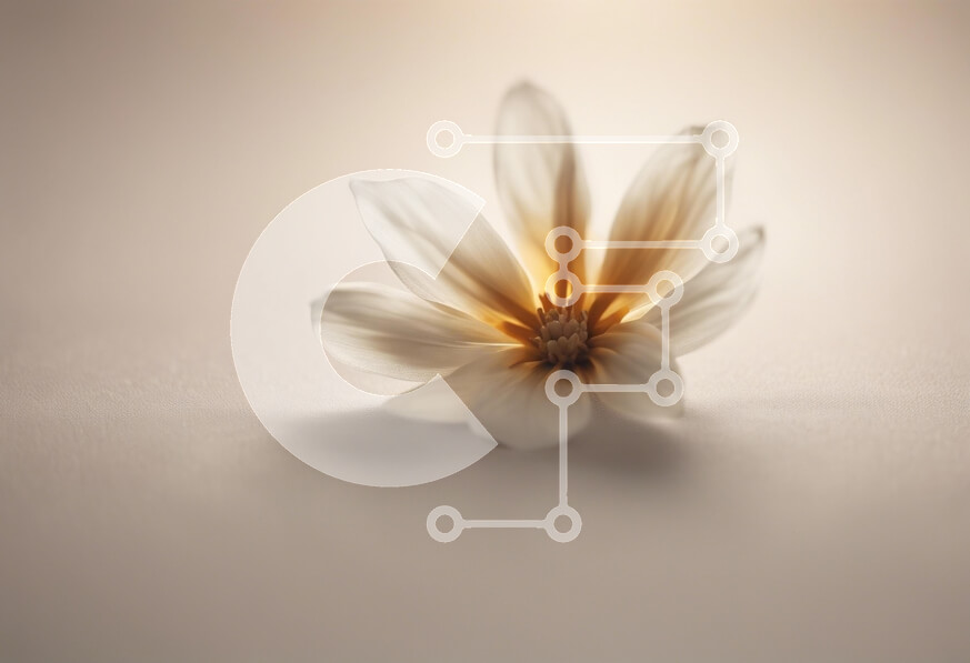 Intra Συλλεκτικό Ξύλινο Παζλ Plywood  4mm - Λεπτό λευκό λουλούδι με μαλακό φόντο Σε Ξύλινο Κουτί - Διαστάσεις: 10x10 cm – 25 κομμάτια