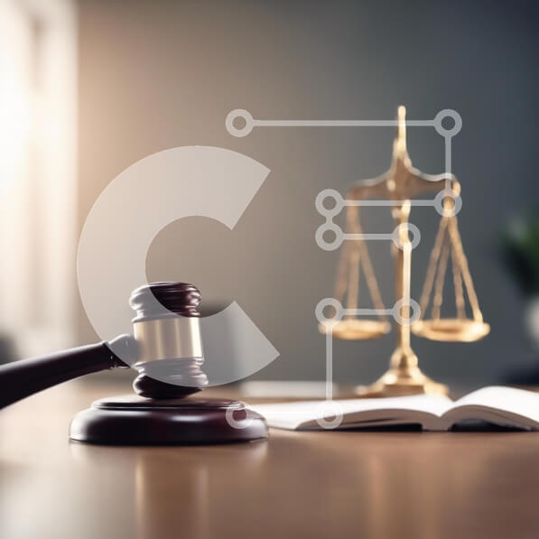 Intra Συλλεκτικό Ξύλινο Παζλ Plywood  4mm - Gavel and Scales of Justice Σε Ξύλινο Κουτί - Διαστάσεις Puzzle: 10x10 cm – 25 κομμάτια