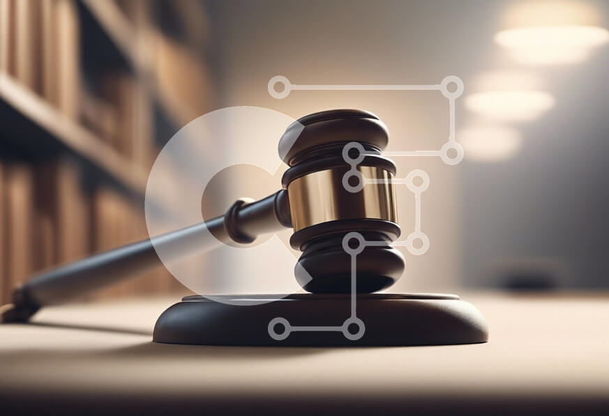 Intra Συλλεκτικό Ξύλινο Παζλ Plywood  4mm - Gavel σε δικηγορικό γραφείο Σε Ξύλινο Κουτί - Διαστάσεις Puzzle: 10x10 cm – 25 κομμάτια