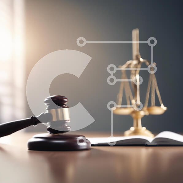 Intra Συλλεκτικό Ξύλινο Παζλ Plywood  4mm - Σύμβολο του Νόμου και της Δικαιοσύνης με Γκάβελ και Ζυγαριά Σε Ξύλινο Κουτί - Διαστάσεις Puzzle: 10x10 cm – 25 κομμάτια