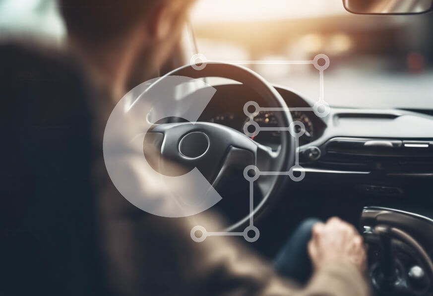 Intra Συλλεκτικό Ξύλινο Παζλ Plywood  4mm - Εσωτερικό ενός αυτοκινήτου με το φως του ήλιου να ρέει μέσα Σε Ξύλινο Κουτί - Διαστάσεις Puzzle: 10x10 cm – 25 κομμάτια