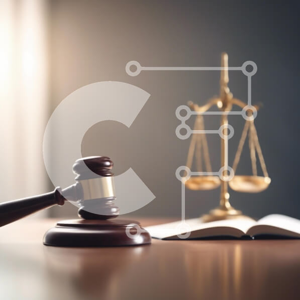 Intra Συλλεκτικό Ξύλινο Παζλ Plywood  4mm - Gavel and Scales of Justice Σε Ξύλινο Κουτί - Διαστάσεις Puzzle: 10x10 cm – 25 κομμάτια