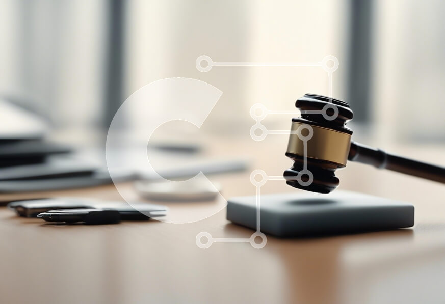 Intra Συλλεκτικό Ξύλινο Παζλ Plywood  4mm - Gavel σε ένα γραφείο με είδη γραφείου Σε Ξύλινο Κουτί - Διαστάσεις Puzzle: 10x10 cm – 25 κομμάτια