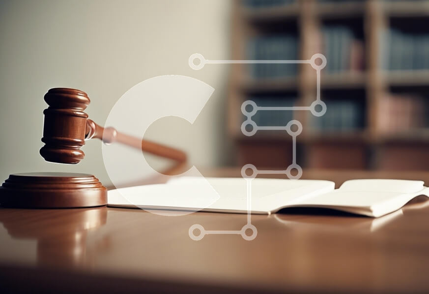 Intra Συλλεκτικό Ξύλινο Παζλ Plywood  4mm - Gavel and Open Book in a Law Setting Σε Ξύλινο Κουτί - Διαστάσεις Puzzle: 10x10 cm – 25 κομμάτια