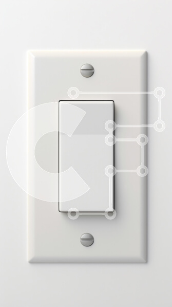 Intra Συλλεκτικό Ξύλινο Παζλ Plywood  4mm - Μινιμαλιστικός διακόπτης λευκού φωτός στον τοίχο Σε Ξύλινο Κουτί - Διαστάσεις: 10x10 cm – 25 κομμάτια