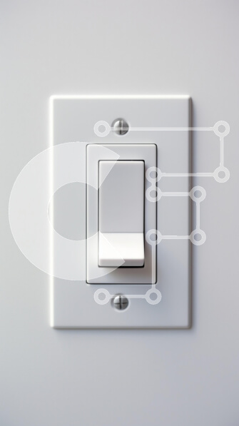 Intra Συλλεκτικό Ξύλινο Παζλ Plywood  4mm - Μινιμαλιστικός διακόπτης λευκού φωτός στον τοίχο Σε Ξύλινο Κουτί - Διαστάσεις Puzzle: 10x10 cm – 25 κομμάτια