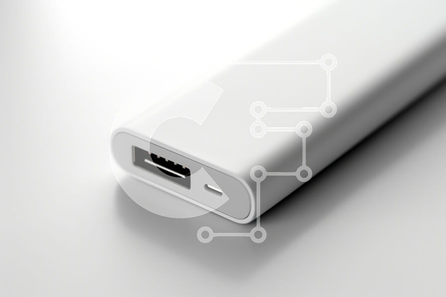 Intra Συλλεκτικό Ξύλινο Παζλ Plywood  4mm - Μοντέρνο Power Bank με θύρες USB Σε Ξύλινο Κουτί - Διαστάσεις Puzzle: 10x10 cm – 25 κομμάτια