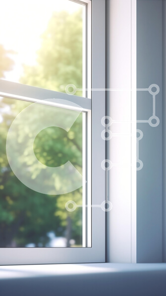 Intra Συλλεκτικό Ξύλινο Παζλ Plywood  4mm - Ηλιόλουστο παράθυρο με πράσινο έξω Σε Ξύλινο Κουτί - Διαστάσεις Puzzle: 10x10 cm – 25 κομμάτια