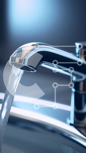 Intra Συλλεκτικό Ξύλινο Παζλ Plywood  4mm - Μοντέρνα βρύση με νερό που ρέει Σε Ξύλινο Κουτί - Διαστάσεις: 10x10 cm – 25 κομμάτια