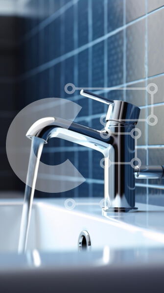 Intra Συλλεκτικό Ξύλινο Παζλ Plywood  4mm - Μοντέρνος νεροχύτης με βρύση χρωμίου Σε Ξύλινο Κουτί - Διαστάσεις Puzzle: 10x10 cm – 25 κομμάτια