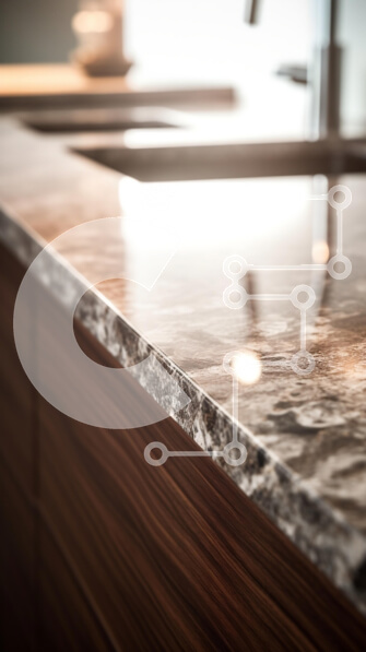 Intra Συλλεκτικό Ξύλινο Παζλ Plywood  4mm - Μοντέρνος πάγκος κουζίνας Σε Ξύλινο Κουτί - Διαστάσεις Puzzle: 10x10 cm – 25 κομμάτια