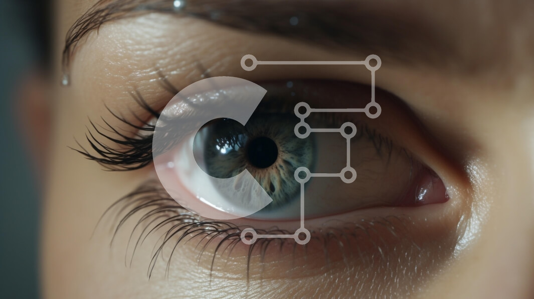 Σετ των 2 Intra Συλλεκτικό Ξύλινο Παζλ Plywood  4mm - Κοντινό πλάνο ενός όμορφου ματιού Σε Ξύλινο Κουτί - Διαστάσεις: 10x10 cm – 25 κομμάτια