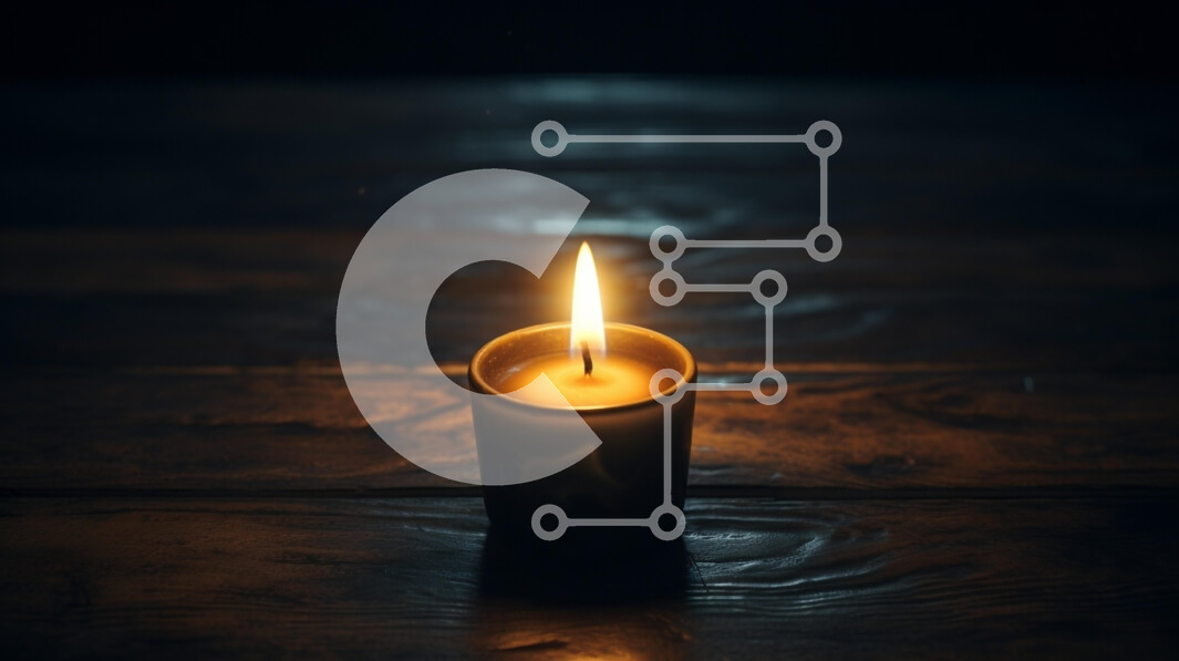 Intra Συλλεκτικό Ξύλινο Παζλ Plywood  4mm - Κερί σε ξύλινη επιφάνεια με φλόγα που τρεμοπαίζει Σε Ξύλινο Κουτί - Διαστάσεις: 10x10 cm – 25 κομμάτια