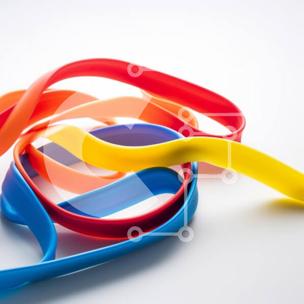 Intra Συλλεκτικό Ξύλινο Παζλ Plywood  4mm - Πολύχρωμα λαστιχάκια πλεγμένα Σε Ξύλινο Κουτί - Διαστάσεις: 10x10 cm – 25 κομμάτια