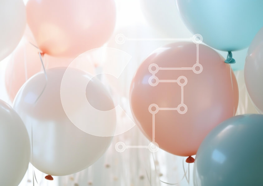 Intra Συλλεκτικό Ξύλινο Παζλ Plywood  4mm - Πολύχρωμα παστέλ μπαλόνια Σε Ξύλινο Κουτί - Διαστάσεις Puzzle: 10x10 cm – 25 κομμάτια