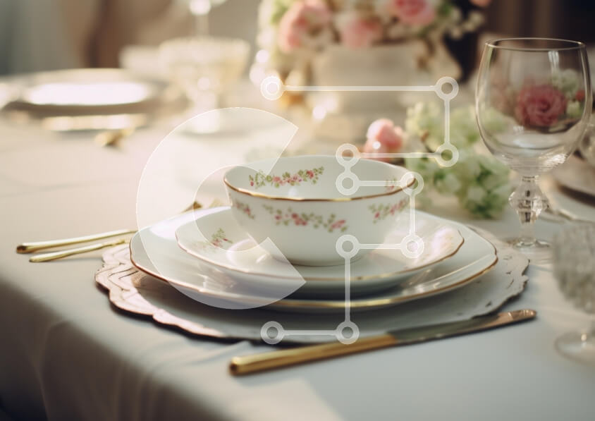 Intra Συλλεκτικό Ξύλινο Παζλ Plywood  4mm - Κομψή ρύθμιση τραπεζαρίας Σε Ξύλινο Κουτί - Διαστάσεις Puzzle: 10x10 cm – 25 κομμάτια