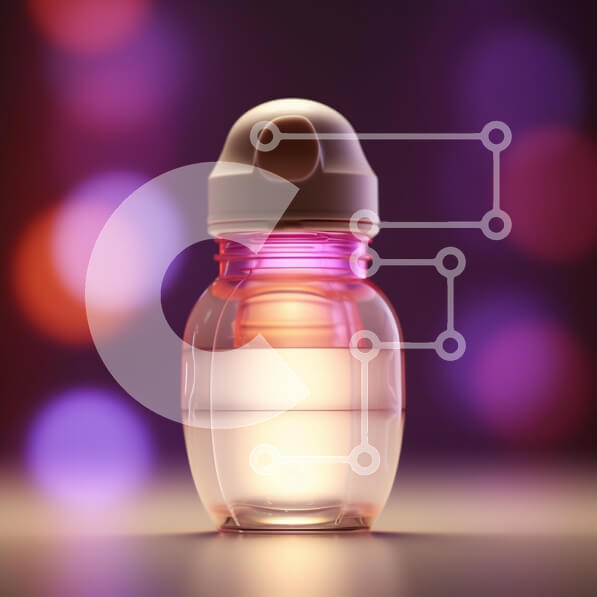 Intra Συλλεκτικό Ξύλινο Παζλ Plywood  4mm - Φωτιζόμενο μπουκάλι νερού με πολύχρωμο φόντο Σε Ξύλινο Κουτί - Διαστάσεις: 10x10 cm – 25 κομμάτια